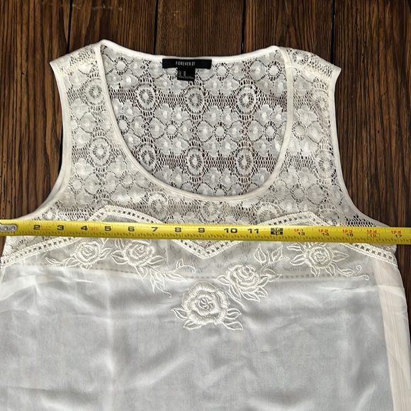 EUC Forever 21 ivory dress - Picture 4 of 8